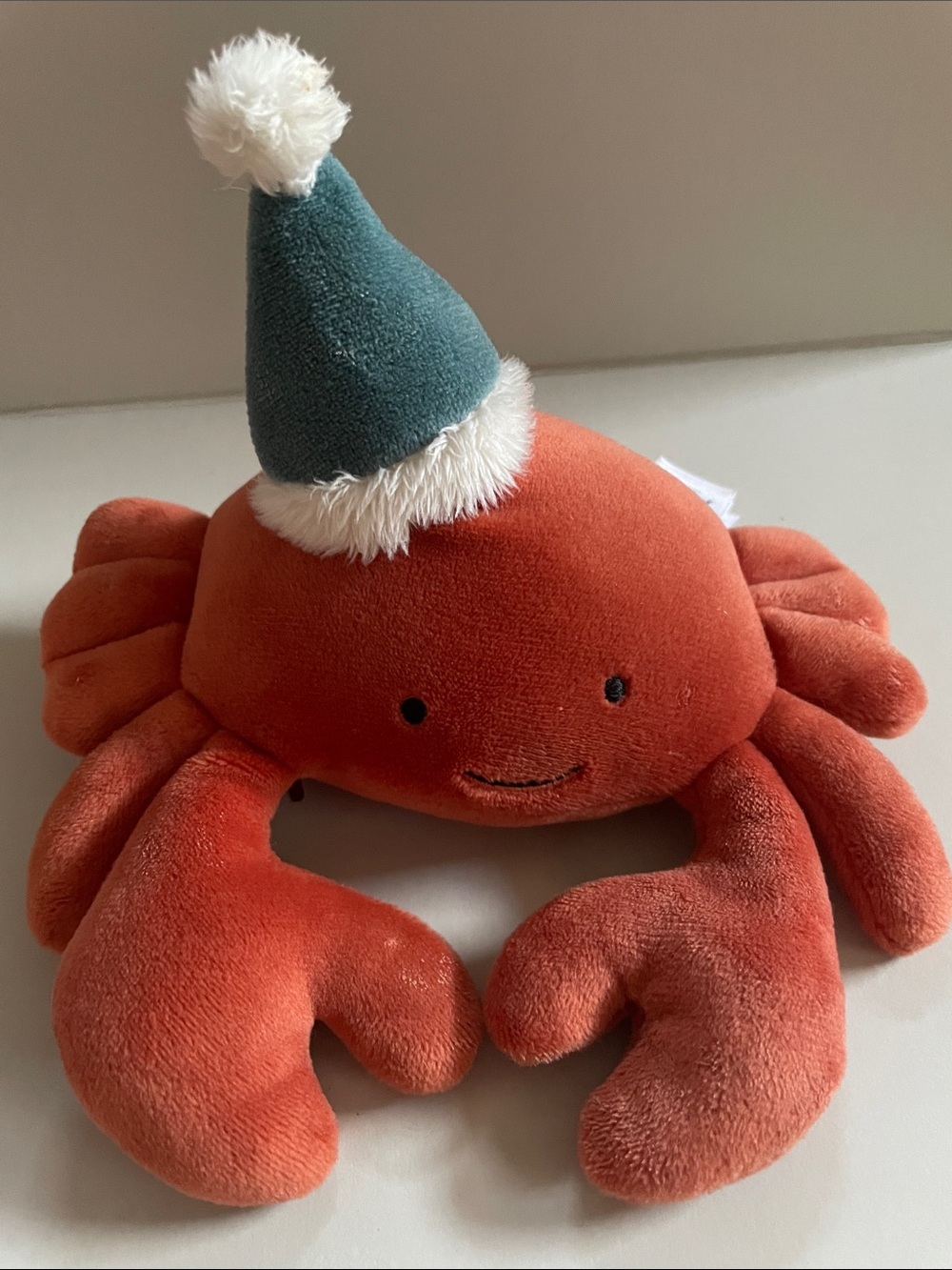 Crustacean celebration Jellycat Jelly cat London Crab Toy Party Hat Rare Sea